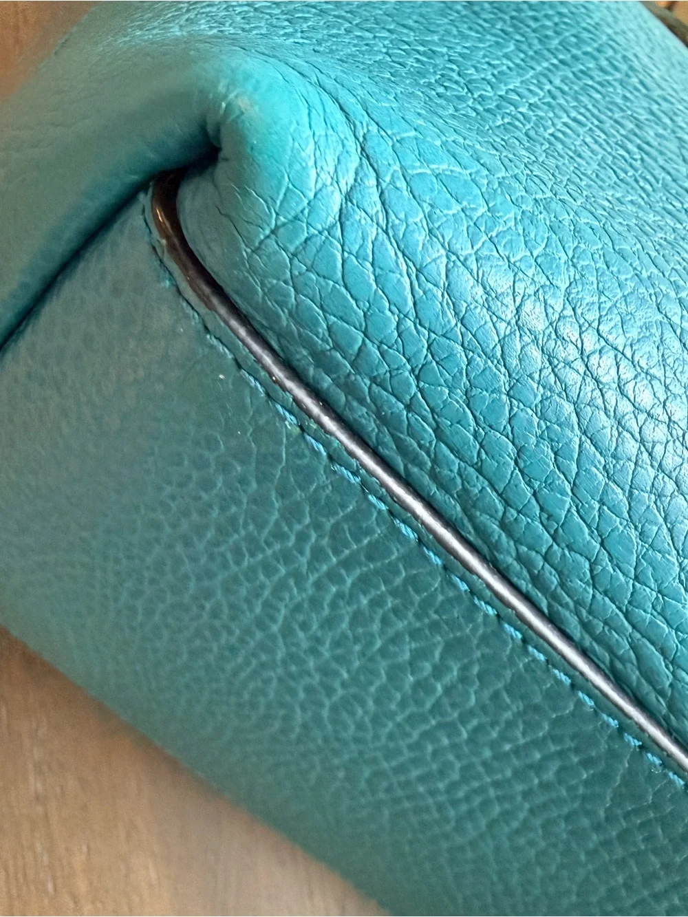 Gucci Pebbled Leather Medium Top Handle and crossbody-Entrupy Cerrtification